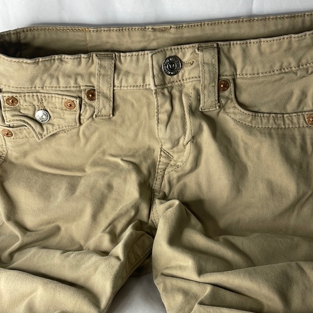 True Religion Skinny Jeans Khaki Women’s Size 27 SOFT